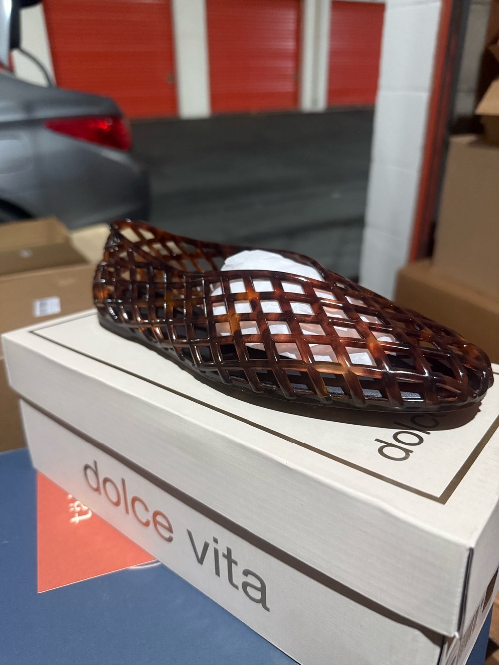 NWT Dolce Vita Jam Flats Tortoise Jelly Size 11
